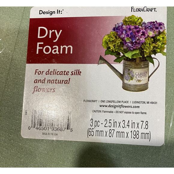 Floral Foam Blocks Silk/natural Flowers (3) Silk/dried (2) Flower Arranging - Picture 3 of 5